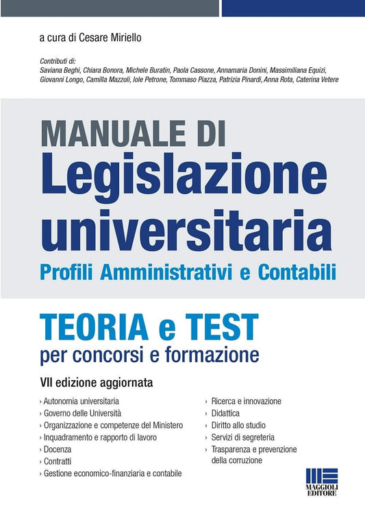 Manuale legislaz.universitaria 7ed. - Miriello