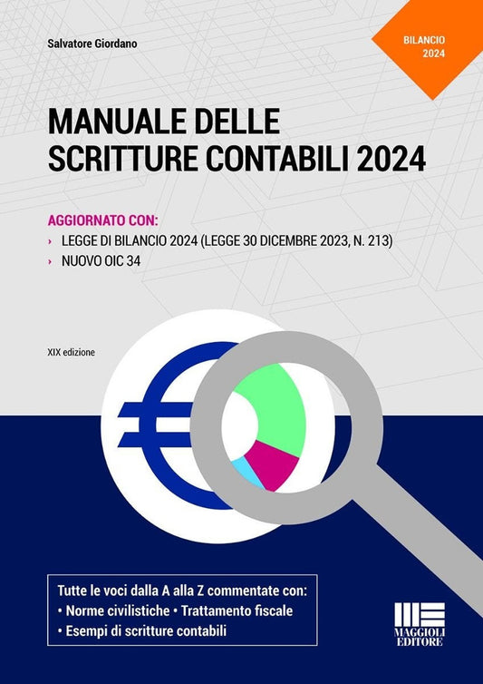 Manuale scritture contabili 2024 19ed. - Giordano