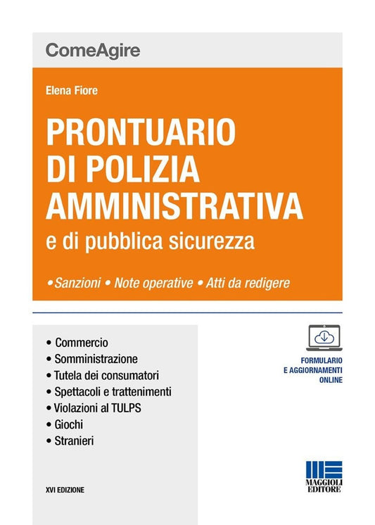 Prontuario polizia amministrativa 16ed. - Fiore