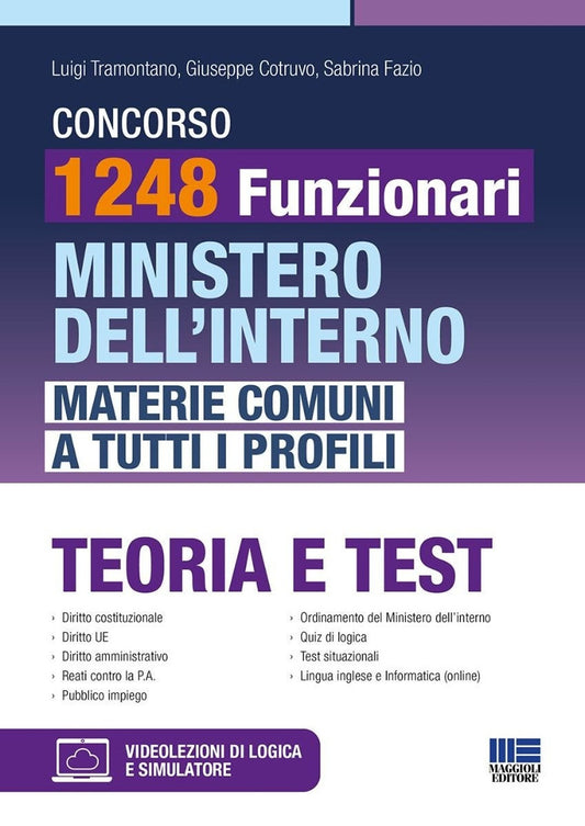 Concorso 1248 Funzionari Ministero dell'interno - Materie comuni a tutti i profili