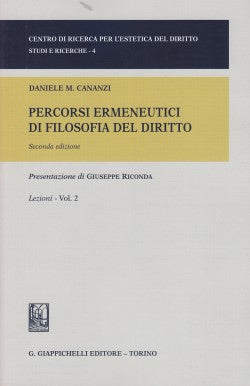 Percorsi ermeneutici filosofia diritto - Cananzi