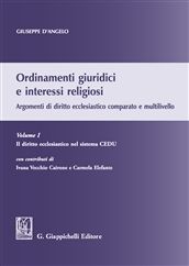 Ordinamenti giuridici interessi religios - D'Angelo