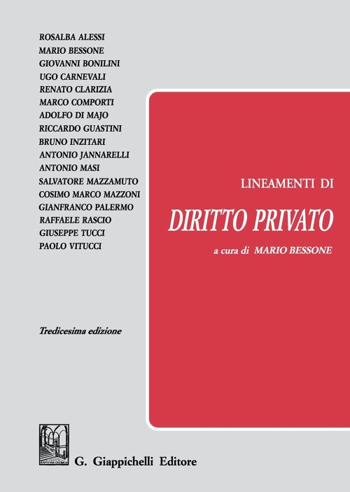 Lineamenti diritto privato 13ed. - Bessone