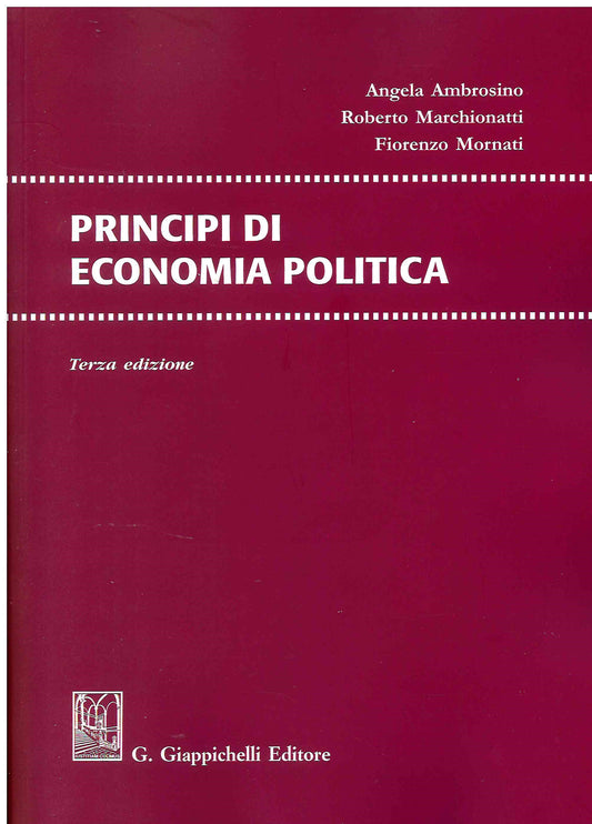 Principi di economia politica (3 ed.) - Marchionatti