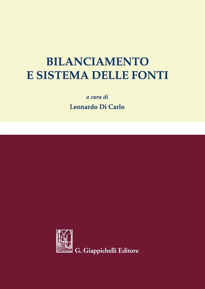 Bilanciamento e sistema fonti - Di Carlo