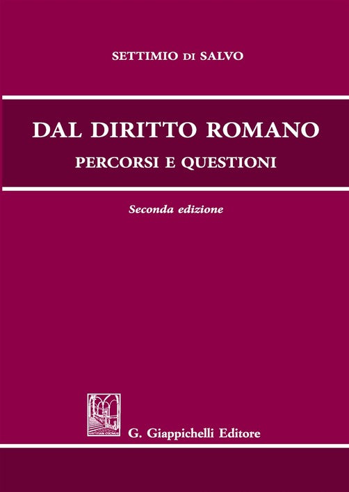 Dal diritto romano percorsi quest.2ed. - Di Salvo