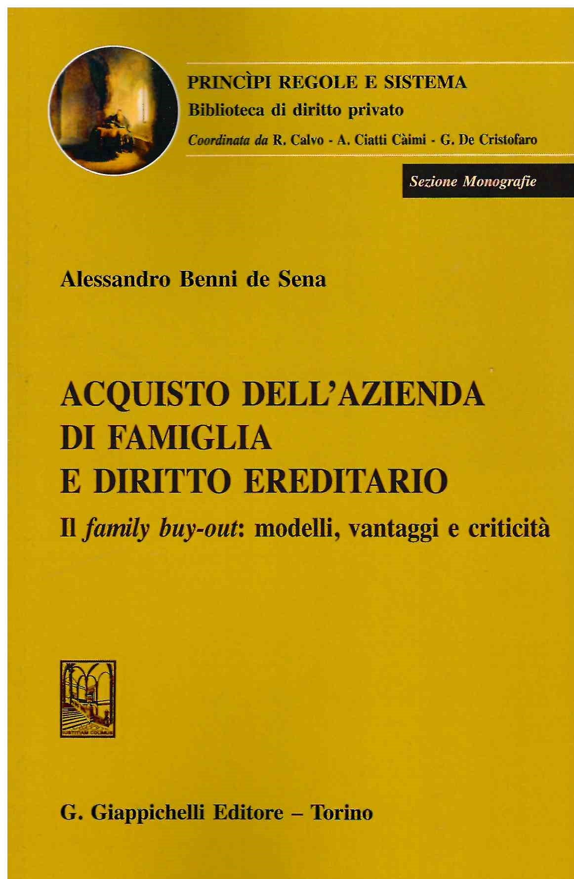 Acquisto azienda di famiglia - Benni De Sena