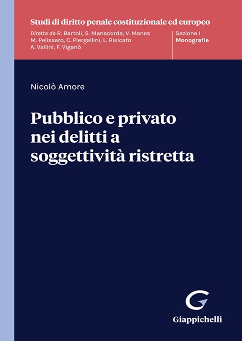 Pubblico e privato nei delitti soggettiv - Amore