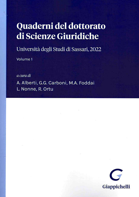 Quaderni dottorato scienze giuridiche 1 - Alberti