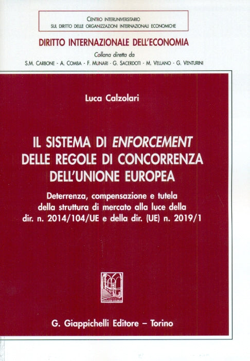 Sistema enforcement regole concorrenza - Calzolari