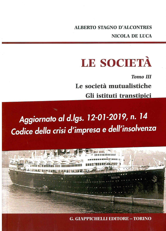Società tomo 3 societa' mutualistiche - Stagno D'Alcontres