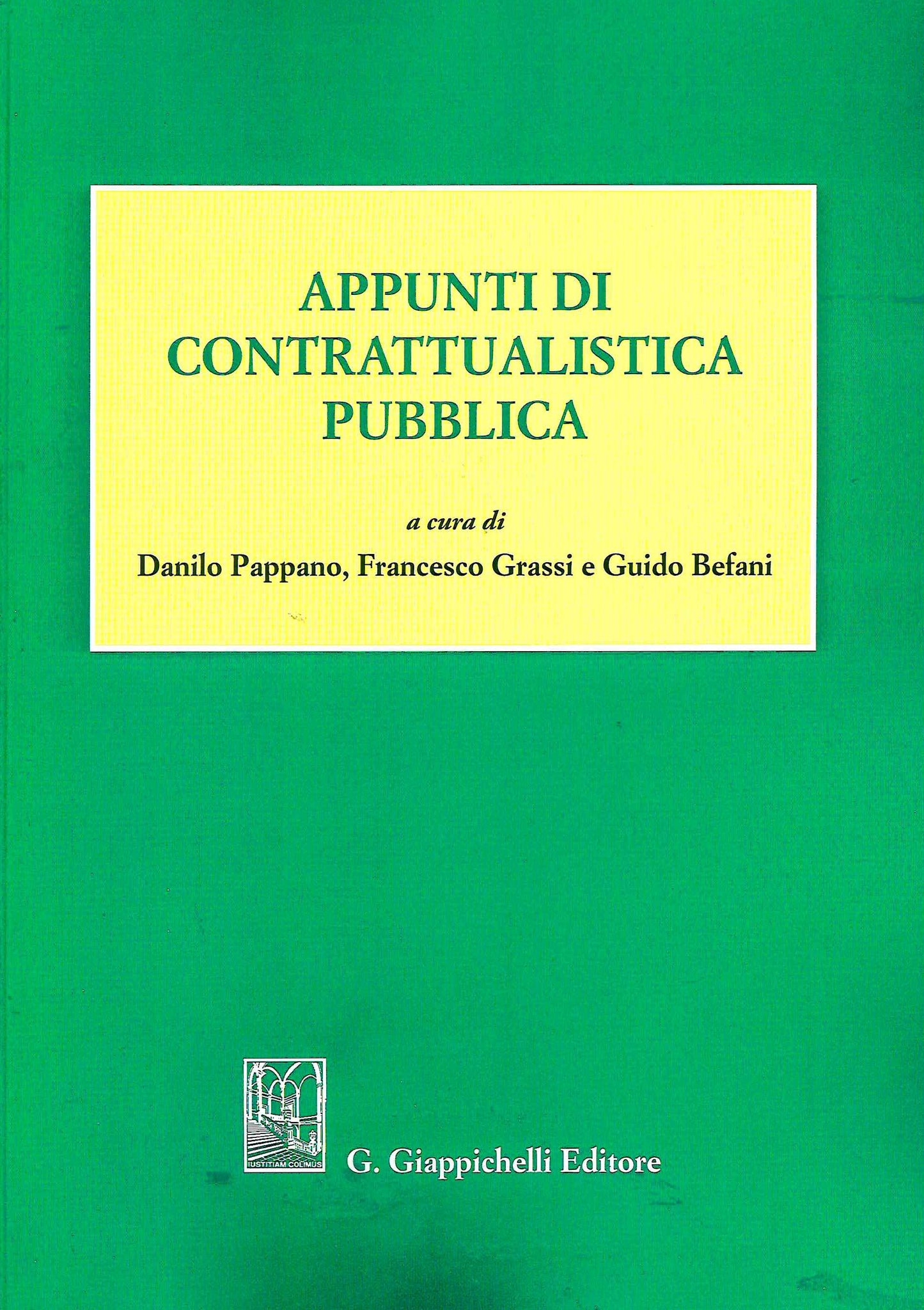 Appunti contrattualistica pubblica - Pappano