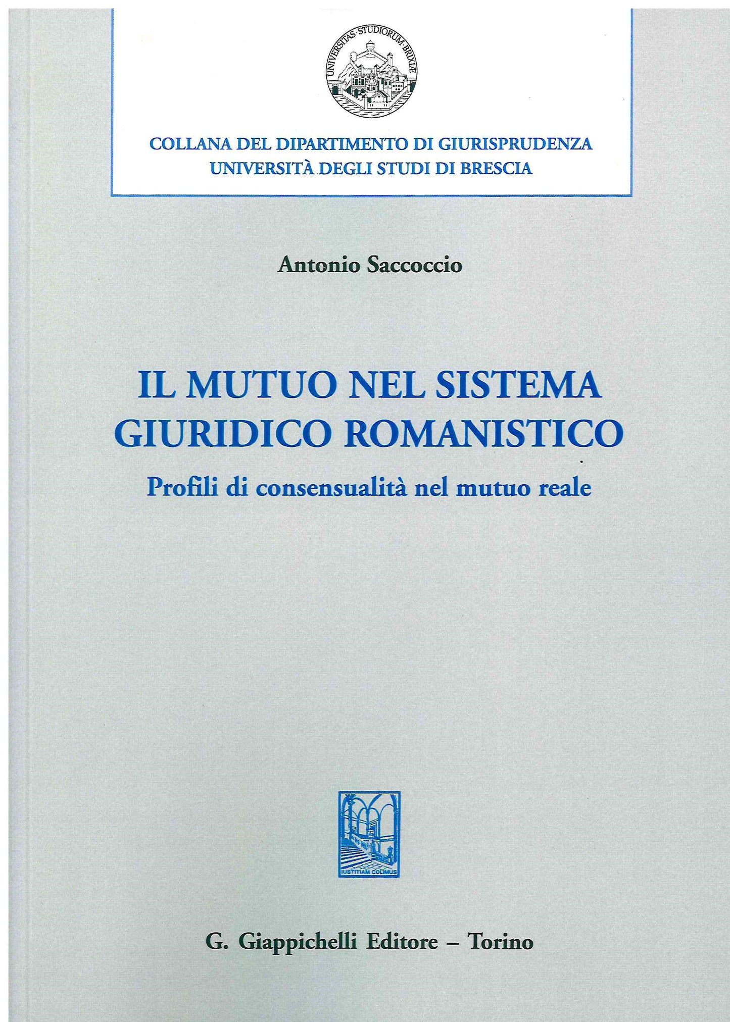 Mutuo sistema giuridico romanistico - Saccoccio
