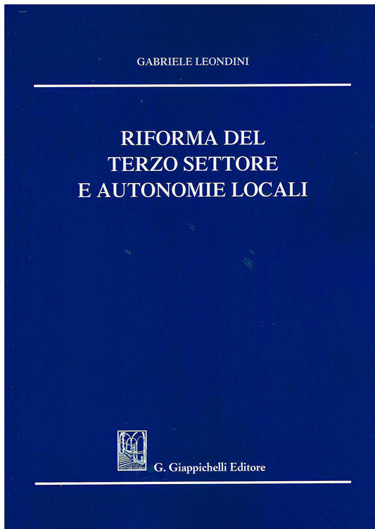 Riforma terzo settore e autonomie locali - Leondini