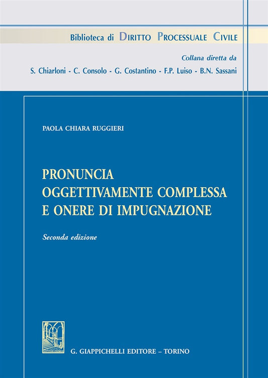 Pronuncia complessa e onore di impugn. - Ruggeri