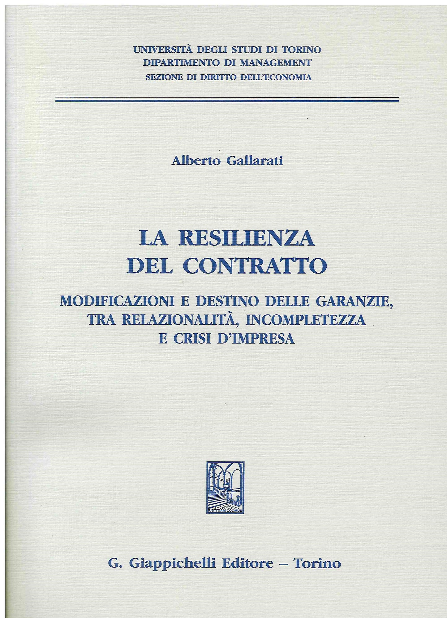 Resilienza del contratto - Gallarati