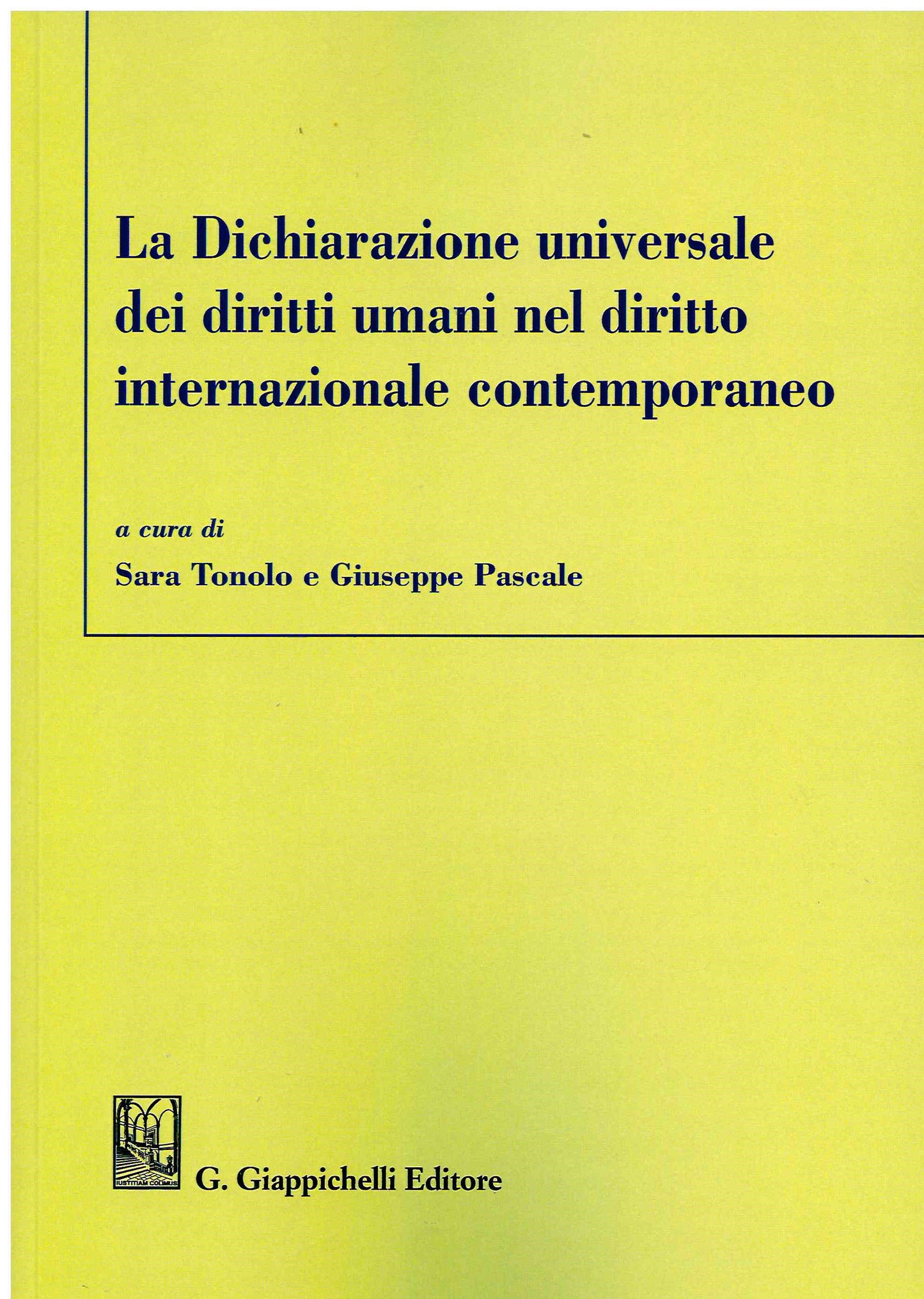 Dichiarazione universale diritti umani - Tonolo
