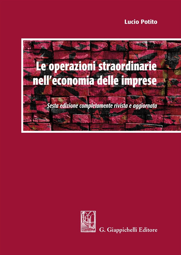 Operazioni straord.economia imprese 6ed. - Potito