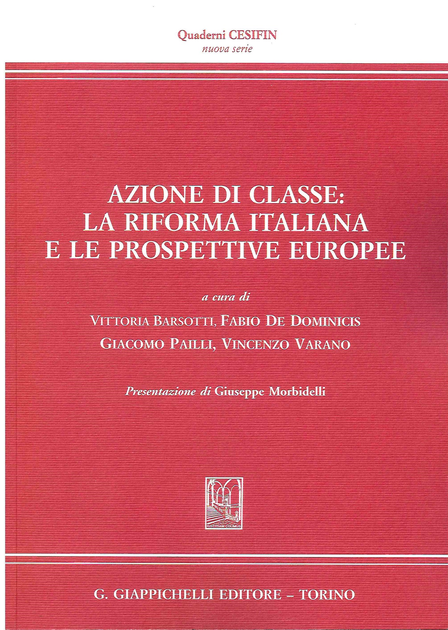 Azione di classe riforma italiana - Cesifin