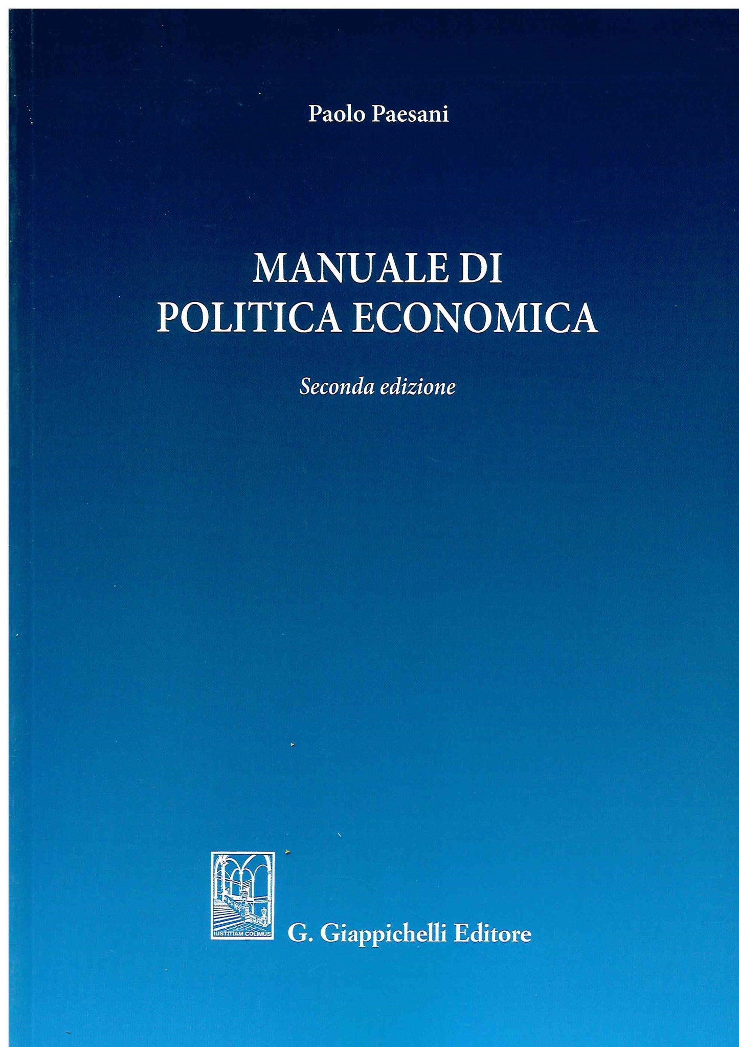 Manuale politica economica 2ed. - Paesani