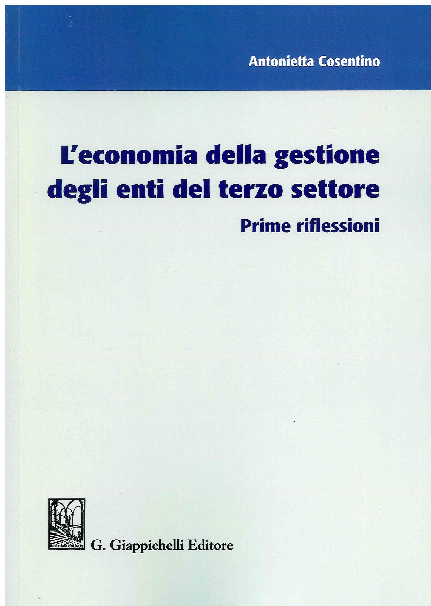 Economia gestione enti terzo settore - Cosentino
