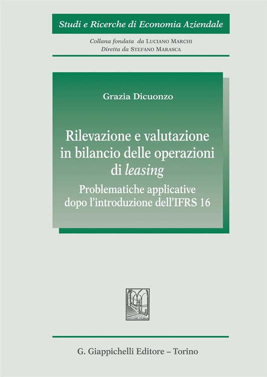 Rilevazione valutazione bilancio operaz - Dicuonzo