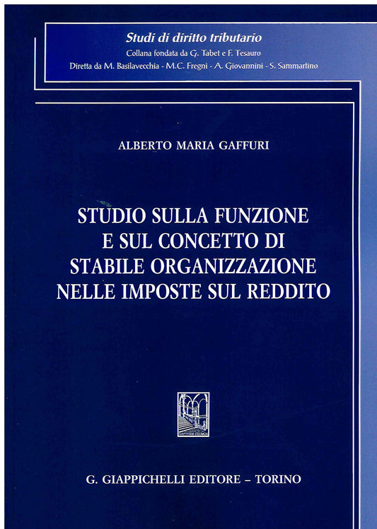 Studio sulla funzione e concetto organiz - Gaffuri