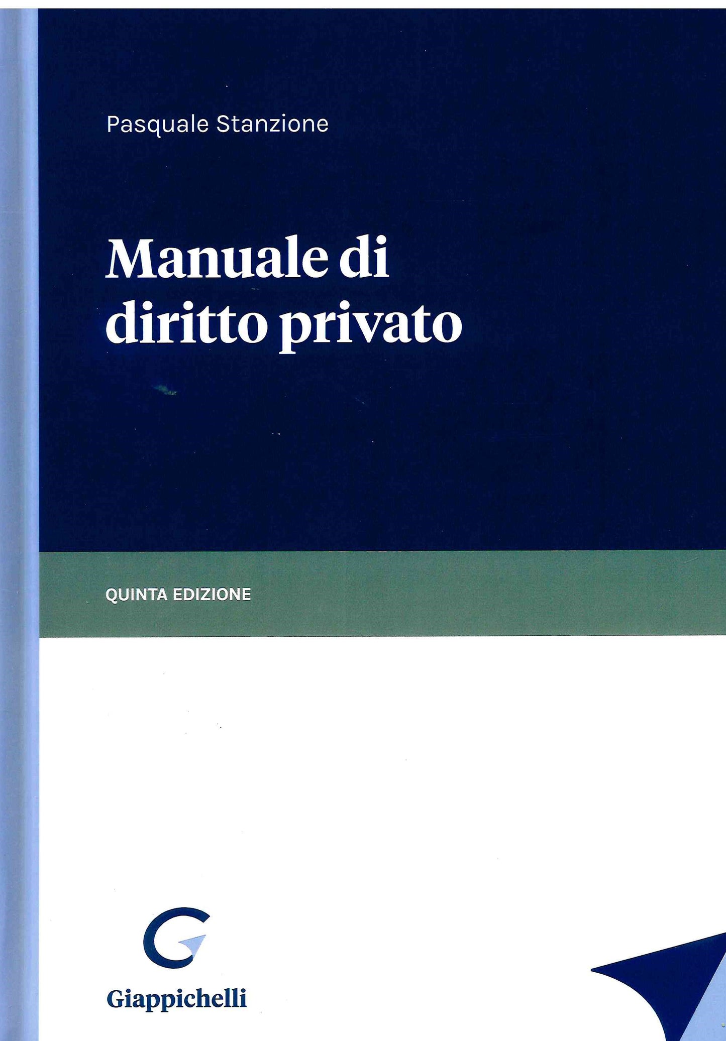 Manuale di diritto privato (5 ed.) - Stanzione