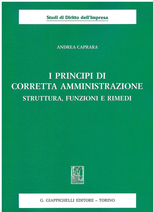 Principi di corretta amministrazione - Caprara