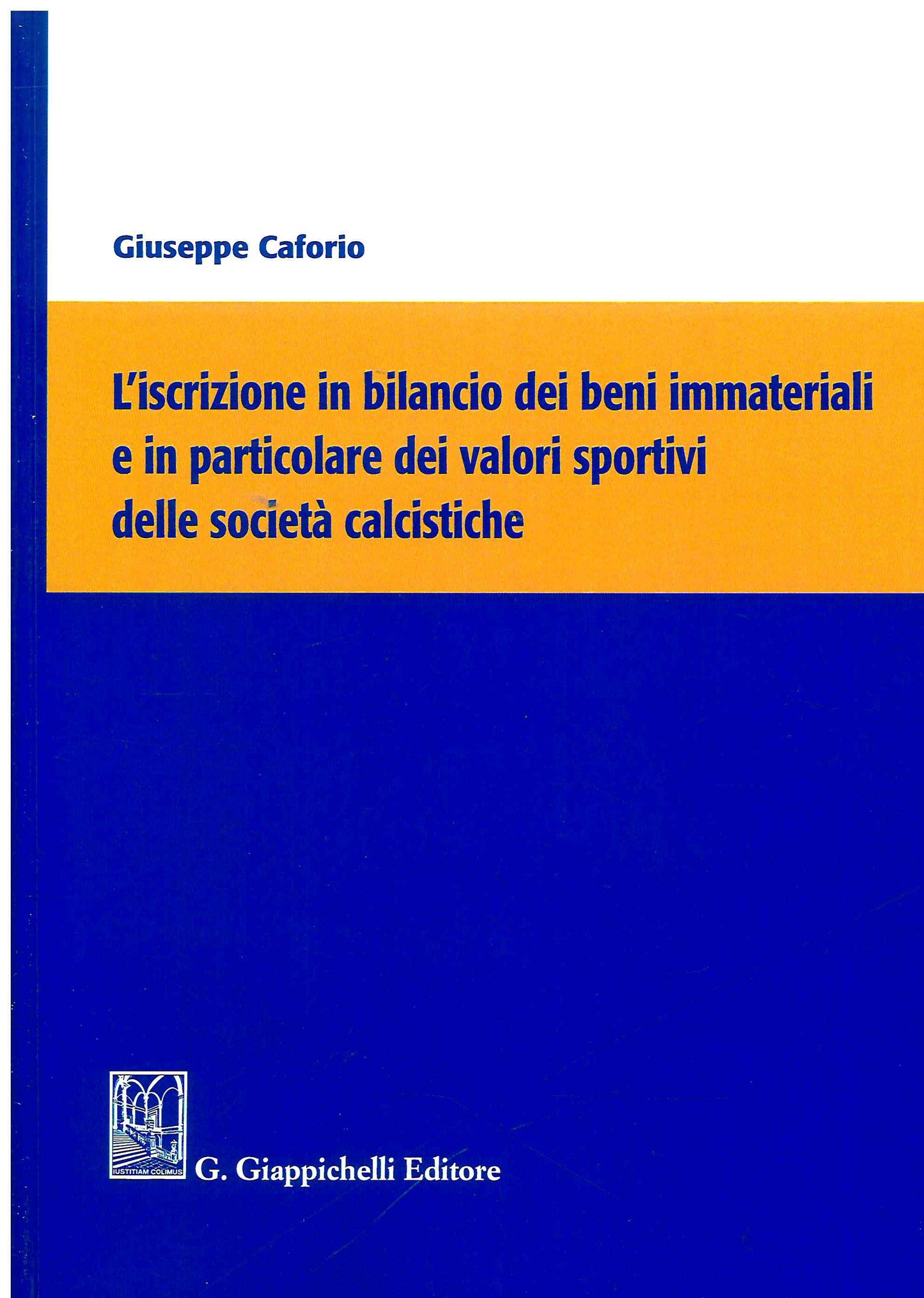 Iscrizione a bilancio beni immateriali - Caforio