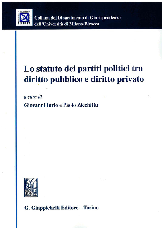 Statuto partiti politici dir.pubblico - Iorio
