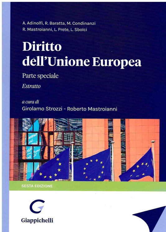 Diritto ue parte speciale estratto - Strozzi
