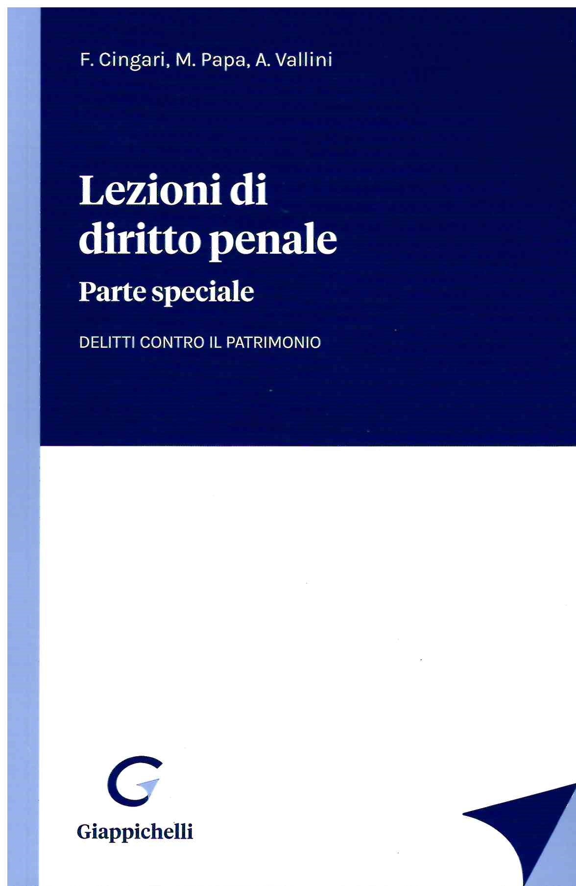 Lezioni di diritto penale parte speciale - Papa