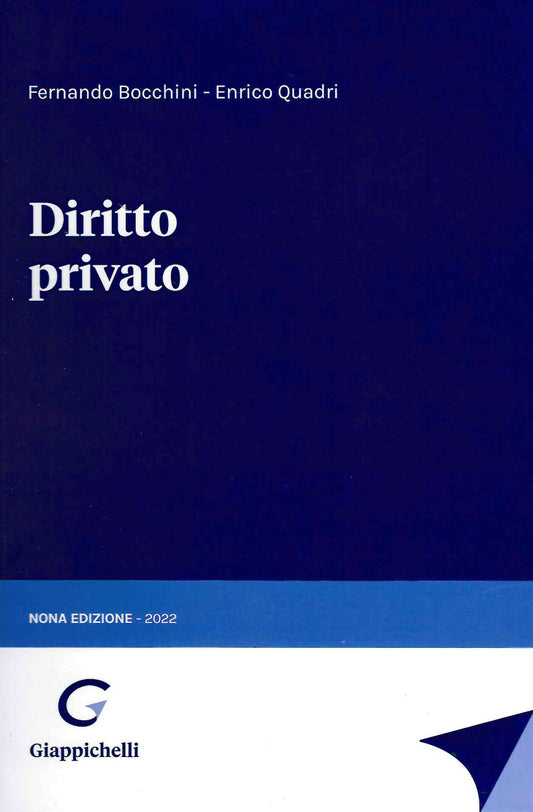 Diritto privato (9 ed.) - Bocchini Quadri