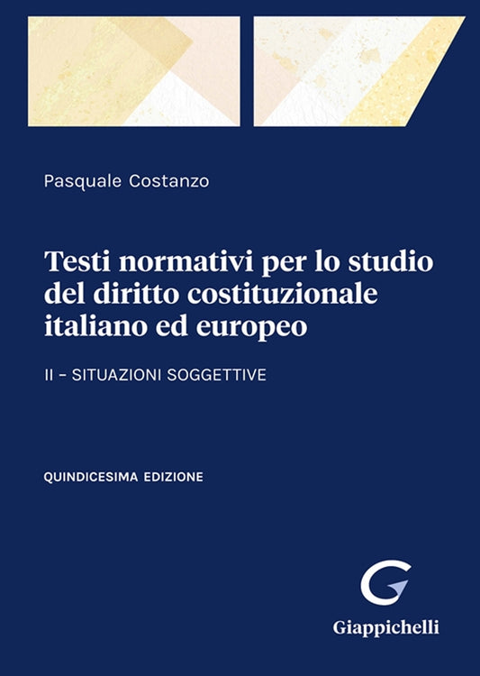 Testi norm.studio dir.costit.le 2 15ed. - Costanzo