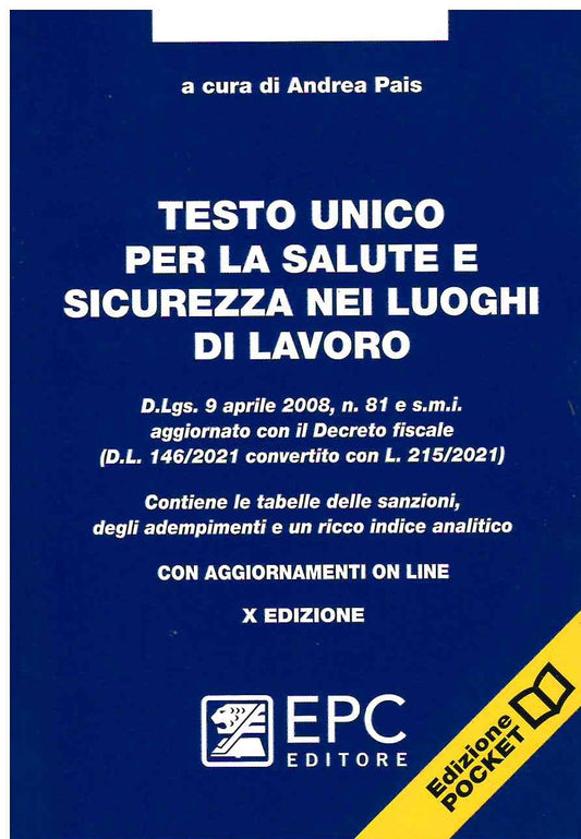 Testo unico salute sicurezza luoghi lav. - Pais