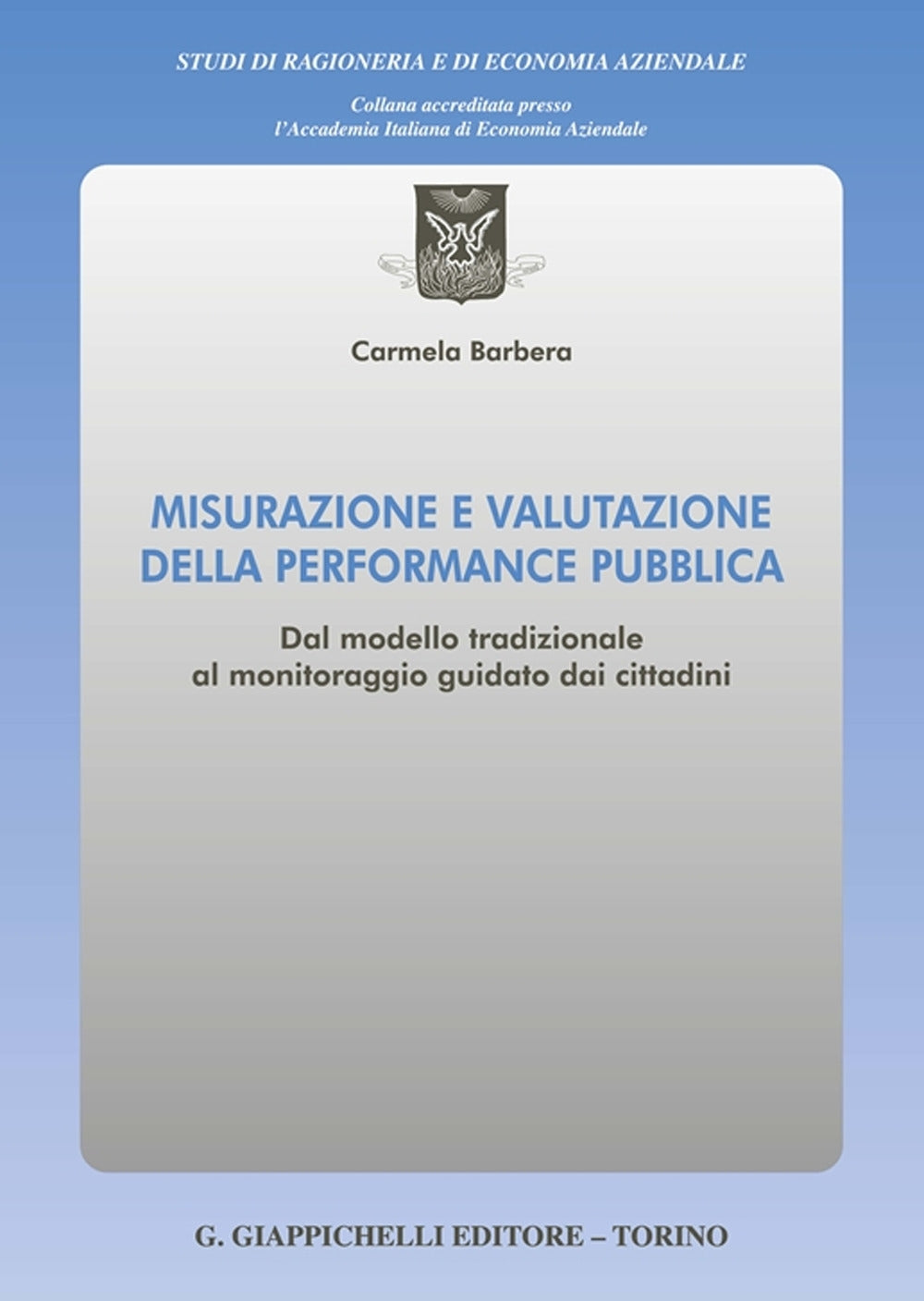 Misurazione valutazione performance pubb - Barbera