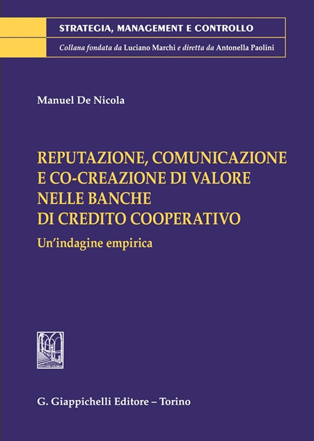 Reputazione comunicaz.banche di credito - De Nicola