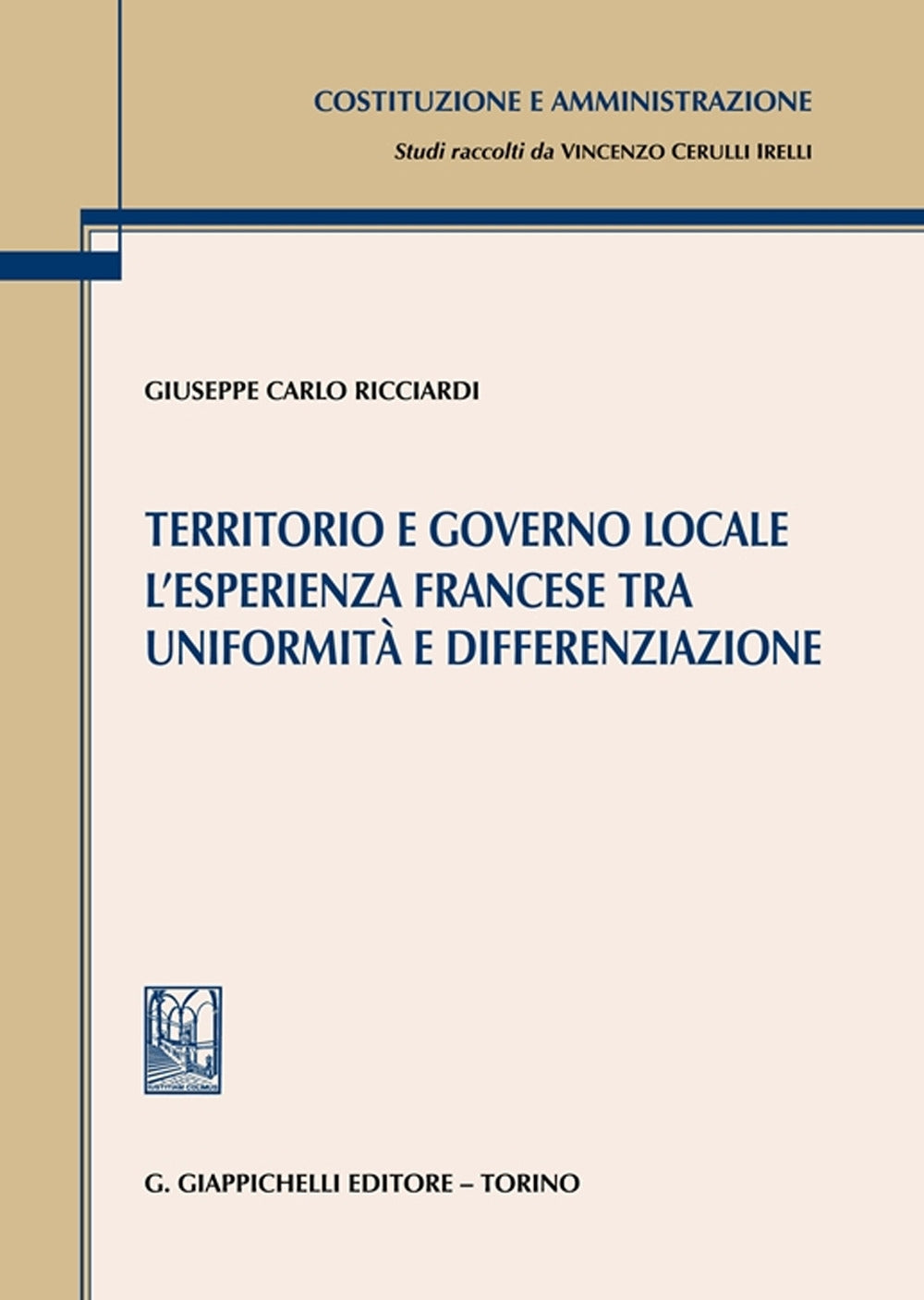 Territorio e governo locale - Ricciardi