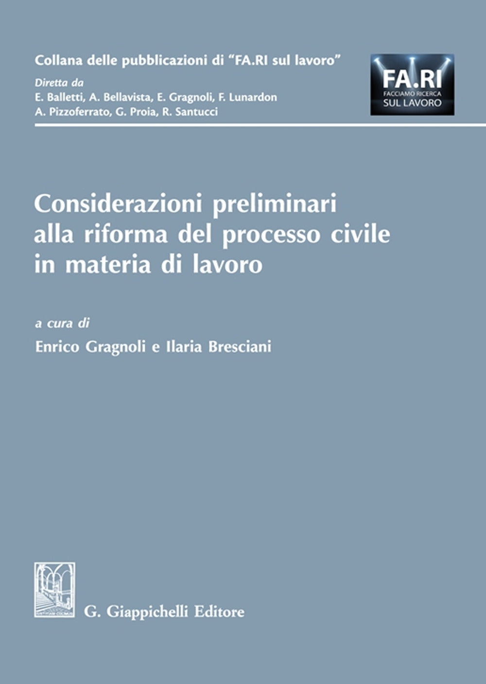 Considerazioni prelim.riforma proc.civ. - Gragnoli