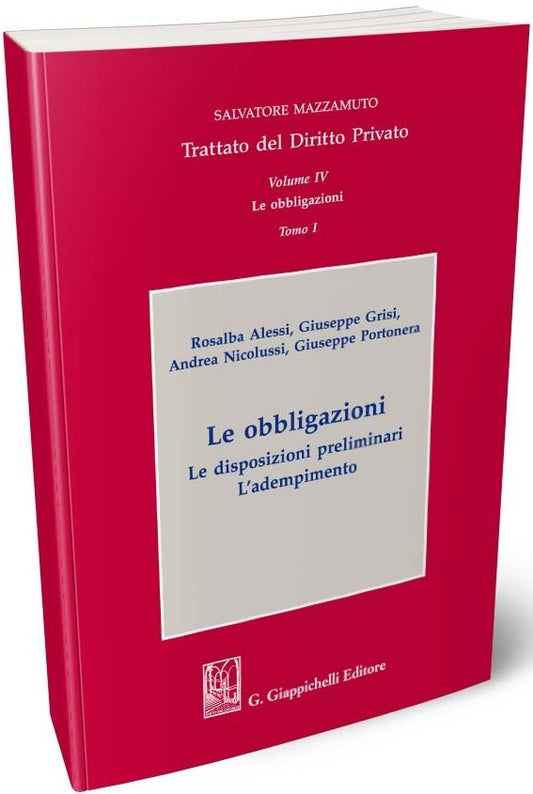Obbligazioni vol.4 tomo 1 - Grisi Mazzamuto