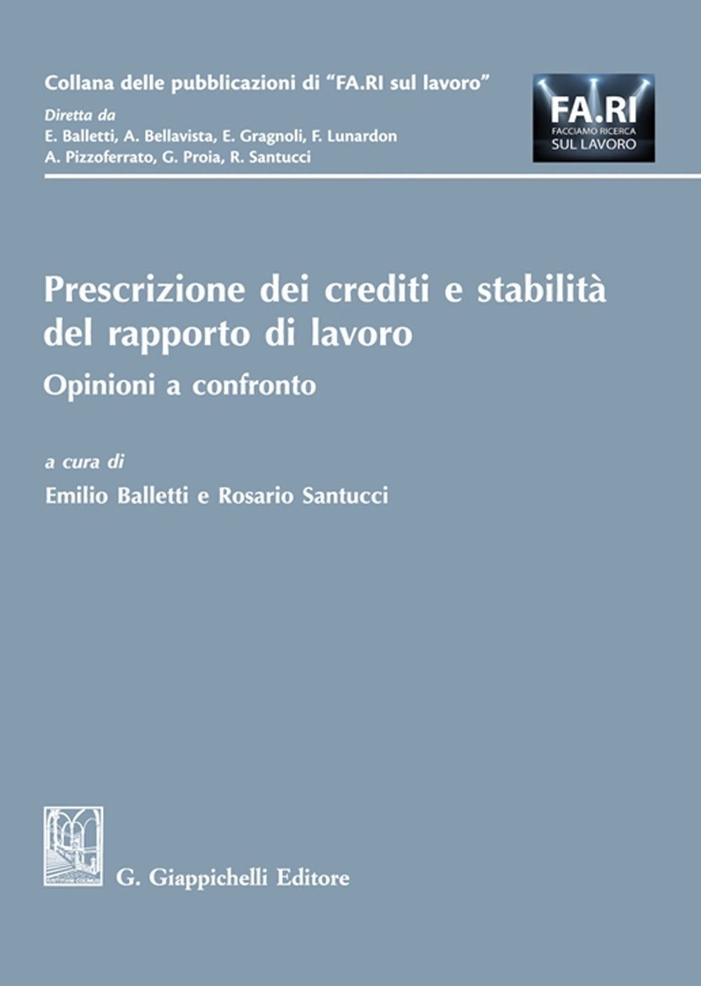 Prescrizione dei crediti stabilita' - Balletti Santucci