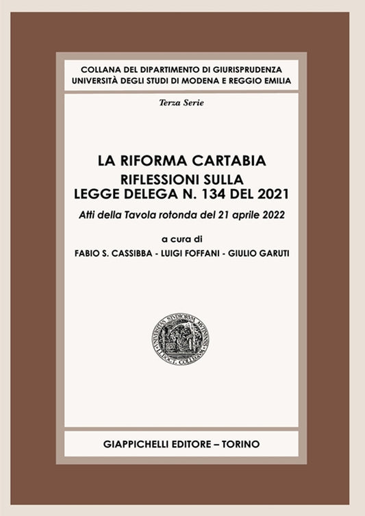 Riforma cartabia rifless.legge delega - Cassibba