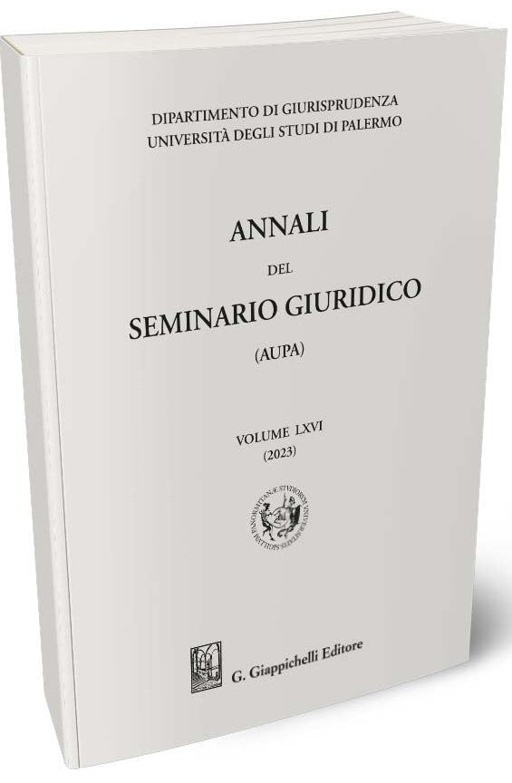 Annali seminario giuridico univ.palermo -