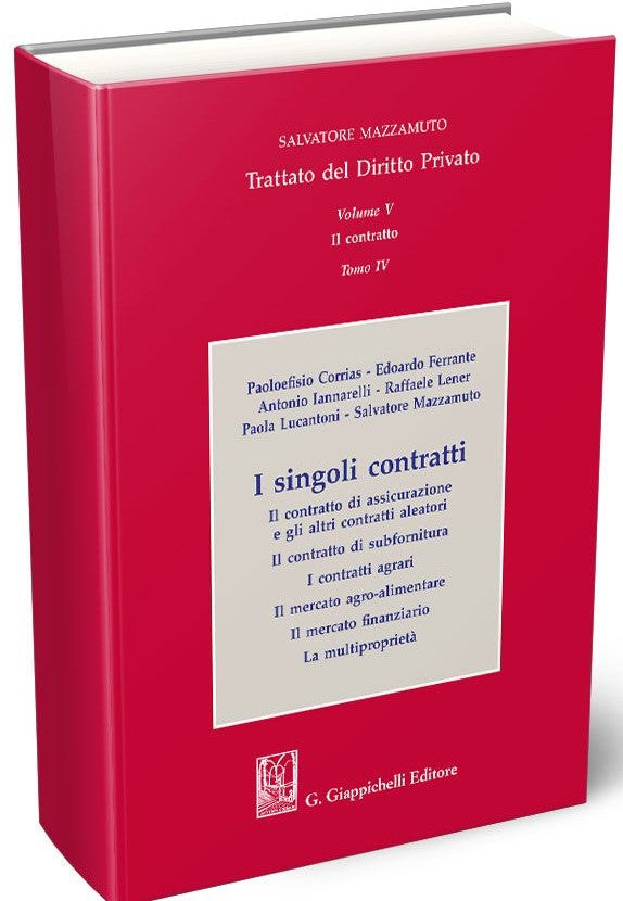 Contratto vol.V tomo IV - Mazzamuto