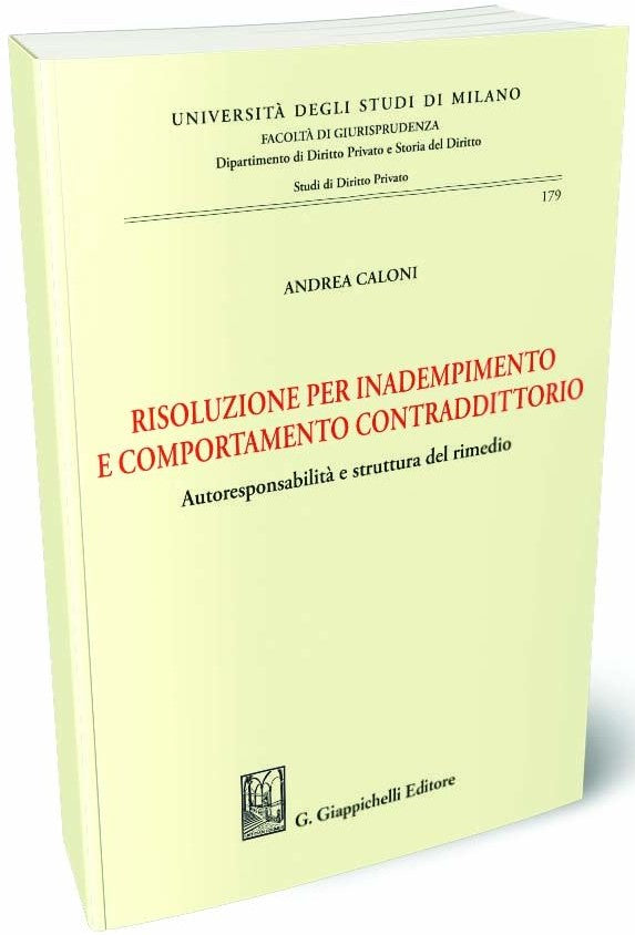 Risoluzione per inadempimento - Caloni
