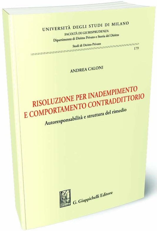 Risoluzione per inadempimento - Caloni