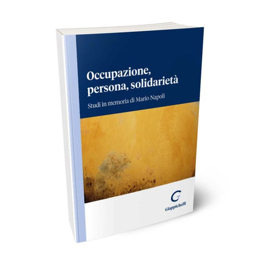 Occupazione, persona, solidarietà Studi in memoria di Mario Napoli