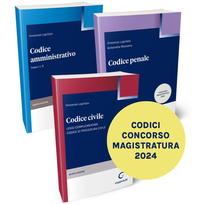 KIT Codici Civile, Penale e Amministrativo (Concorso Magistratura Settembre 2024) - Lopilato