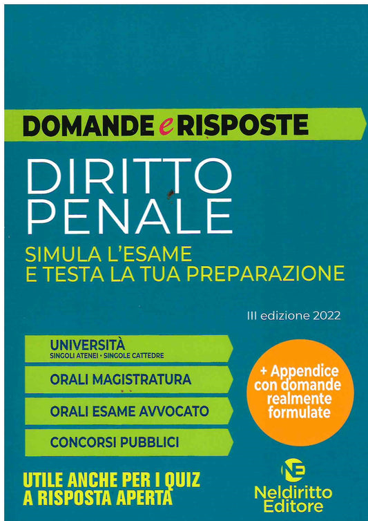 Domande risposte diritto penale 2 prova -